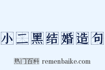小二黑结婚造句是什么意思的图片